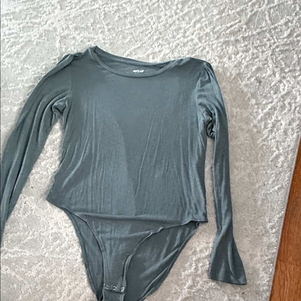 Aerie Charcoal Long Sleeve Top
